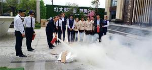 西吉紅太陽物業公司開展消防培訓演練
